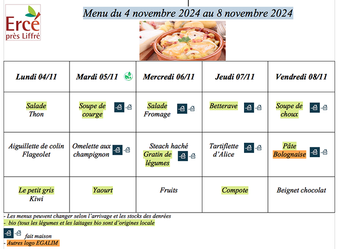 Menu 45 2024 4 8 novembre