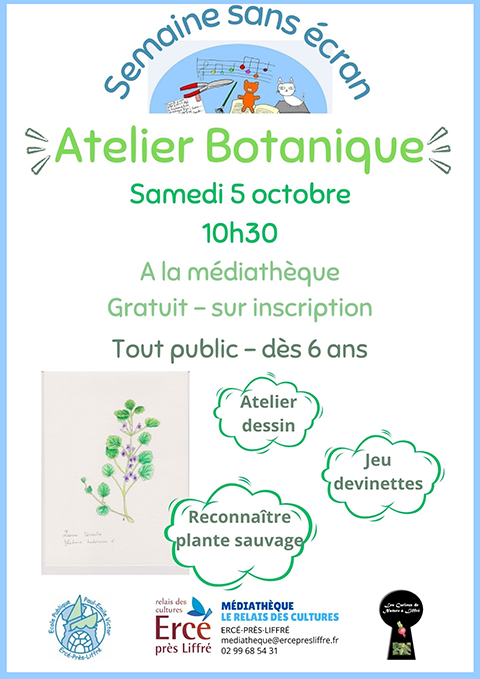 SemainSansEcran atelier botanique