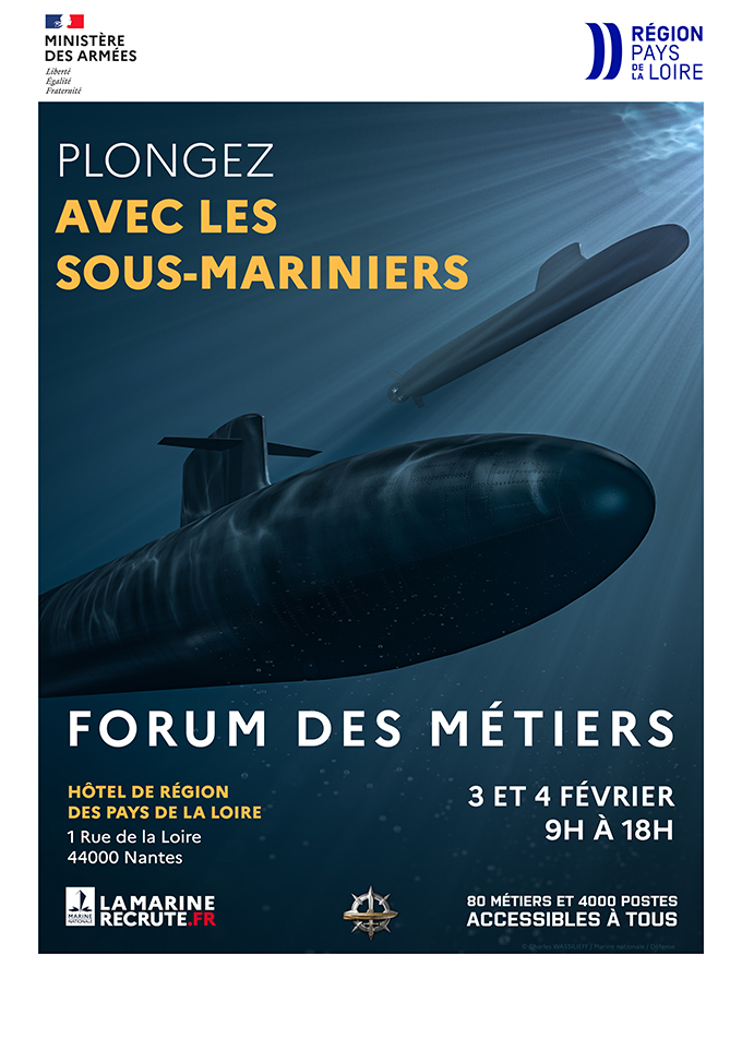 MARINE NATIONALE FEV 2023 Affiche forum des metiers FSM 